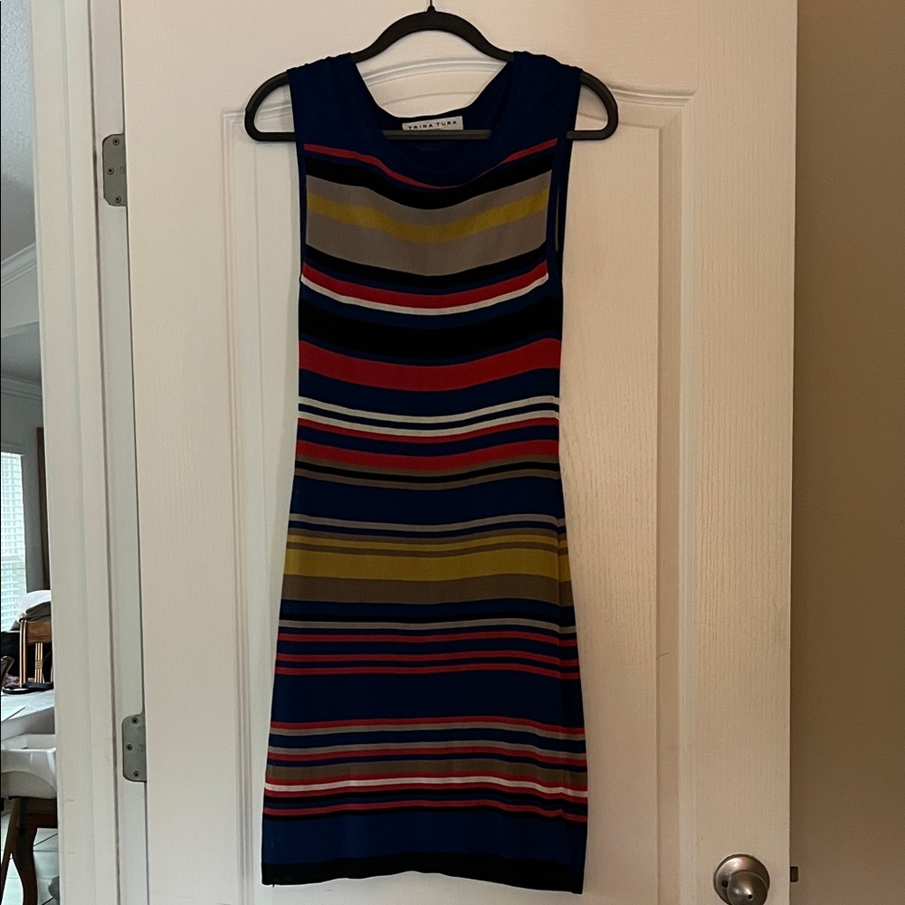 Trina Turk Multicolor Striped Mini Dress